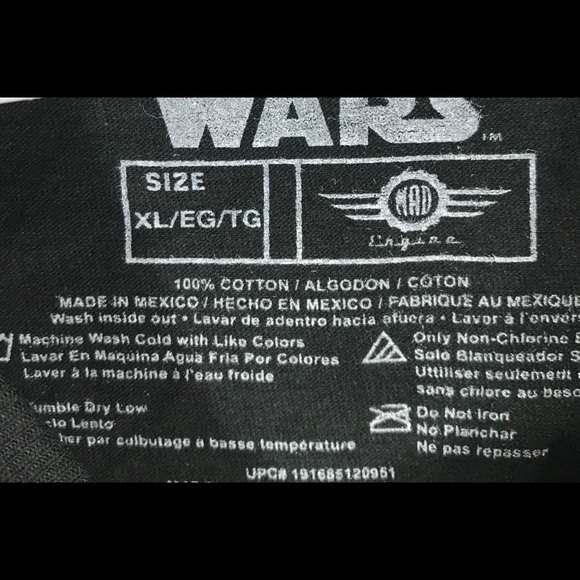 Star Wars the Dark-side Men’s black T-shirt size L - Picture 3 of 4